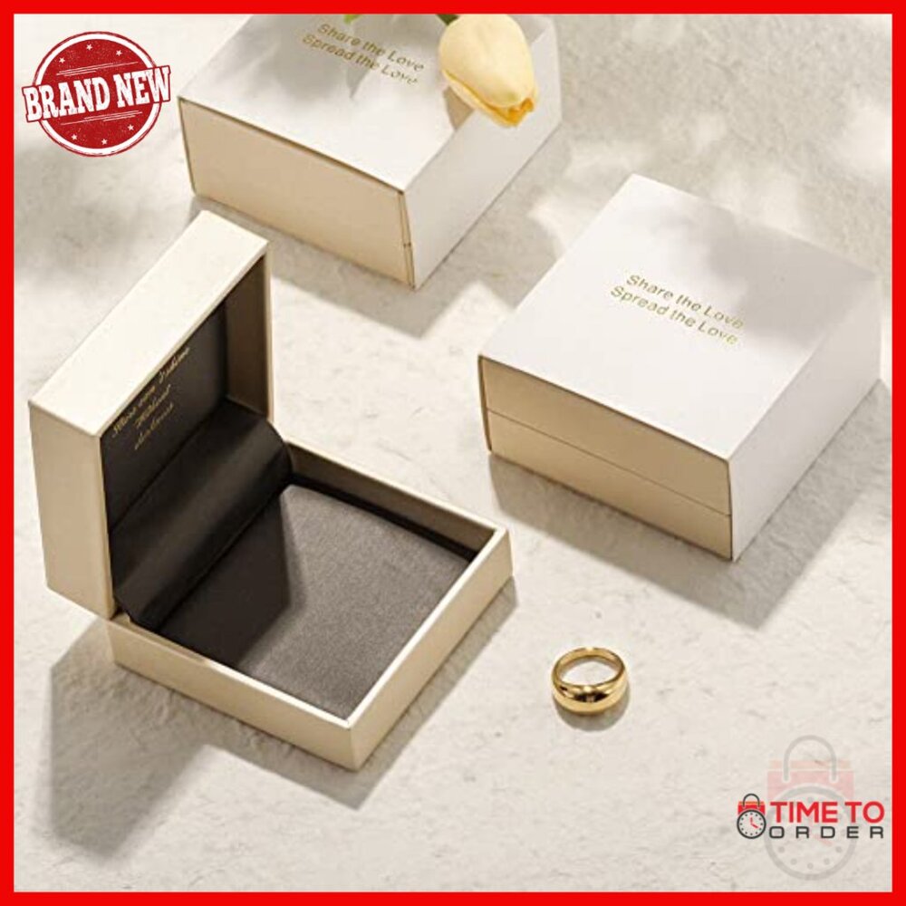 Chunky Statement Stackable Ring, 14k Gold Plated … - image 2